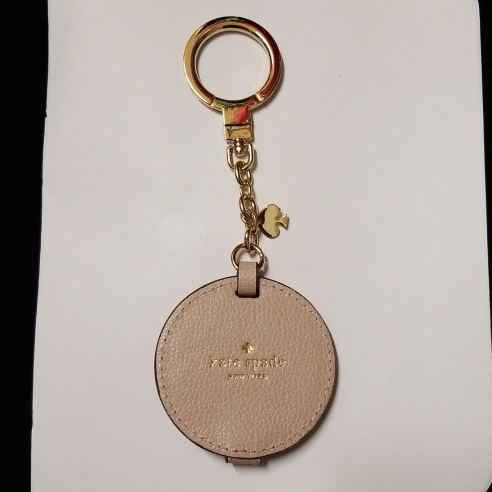 Kate Spade Mirror keychain bag charm NWOT